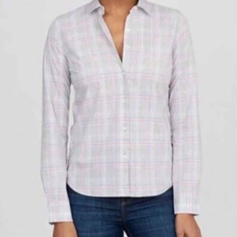 Untuckit NWT Chasseles Plaid Button Down Shirt - Size 2